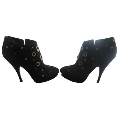 Pre-owned Giuseppe Zanotti Ankle Boots In Black