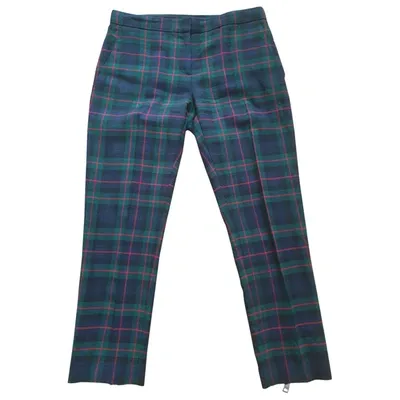 Pre-owned Burberry Wool Chino Pants In Multicolour