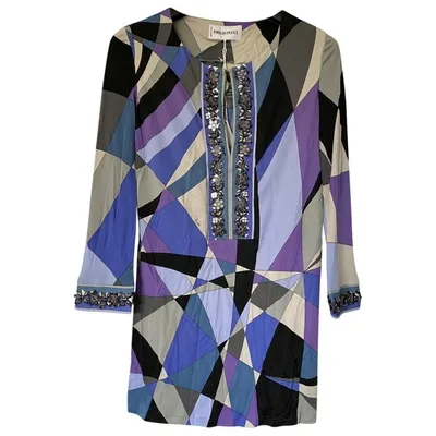 Pre-owned Emilio Pucci Blue Viscose Top