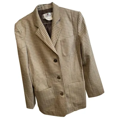 Pre-owned Givenchy Wool Jacket In Brown