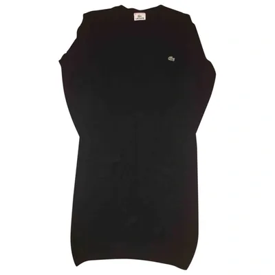 Pre-owned Lacoste Live Mid-length Dress In Black