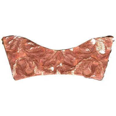 Pre-owned Marni Glitter Belt In Pink