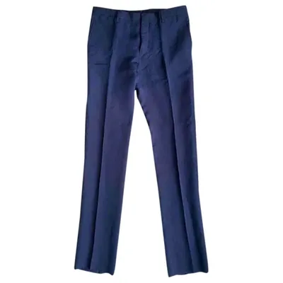 Pre-owned Lanvin Trousers In Black