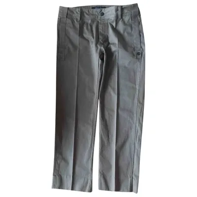 Pre-owned Gucci Trousers In Khaki