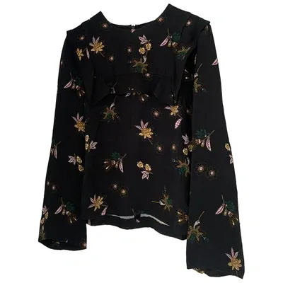 Pre-owned A.l.c Silk Blouse In Black