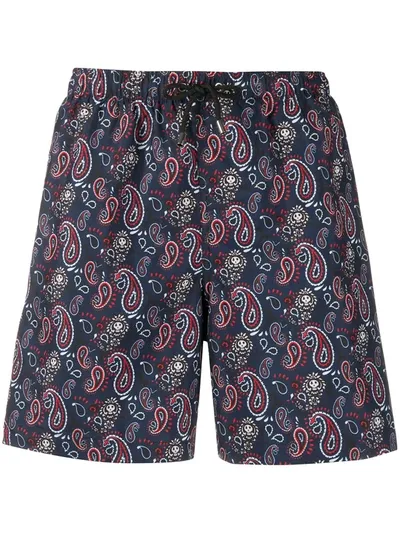 Zadig & Voltaire Paisley-print Swim Shorts In Blue