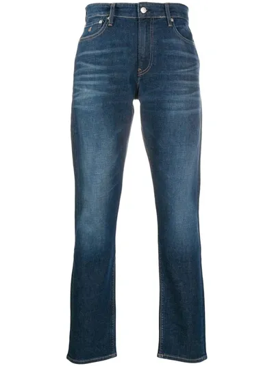 Calvin Klein Jeans Est.1978 Mid-rise Slim-fit Jeans In Blue