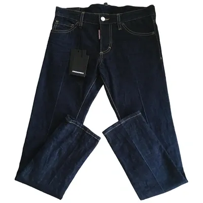 Pre-owned Dsquared2 Slim Jean In Navy