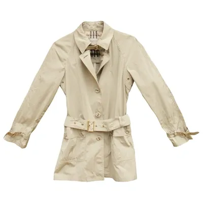 Pre-owned Burberry Trench Coat In Beige