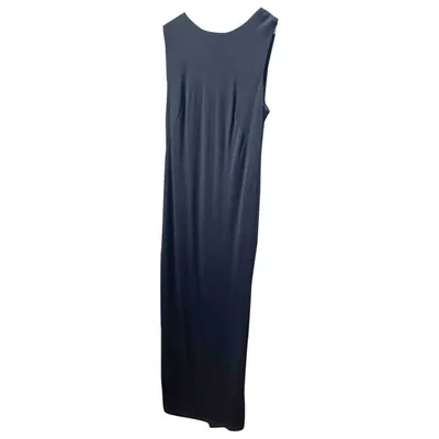 Pre-owned Trussardi Maxi Dress In Blue