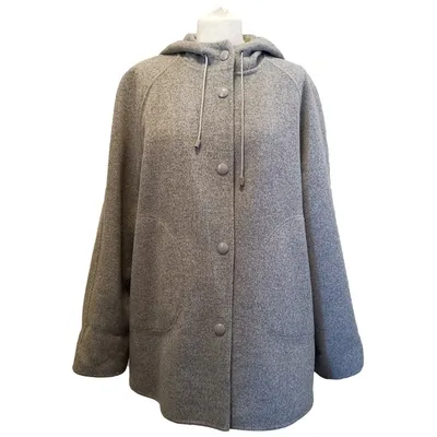 Pre-owned Joseph Wool Coat In Grey