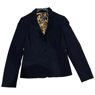 Pre-owned Dolce & Gabbana Wool Blazer In Black