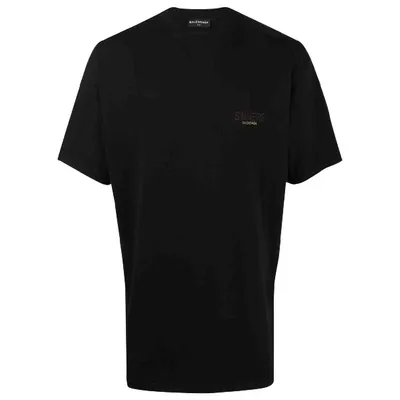 Pre-owned Balenciaga Black Cotton T-shirt