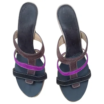 Pre-owned Sergio Rossi Sandals In Multicolour