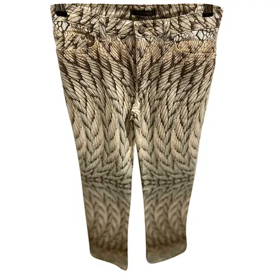 Pre-owned Roberto Cavalli Large Pants In Multicolour