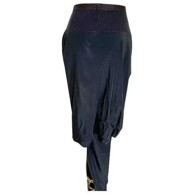 Pre-owned Rick Owens Silk Shorts In Black