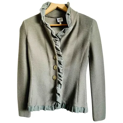 Pre-owned Armani Collezioni Wool Jacket In Grey