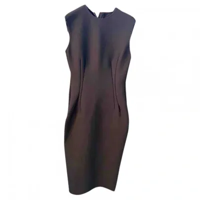 Pre-owned Lanvin Mid-length Dress In Black