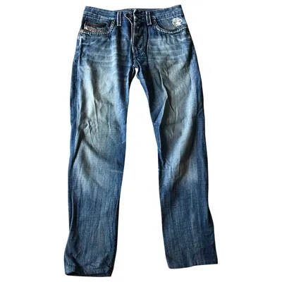 Pre-owned Diesel Straight Jeans In Blue