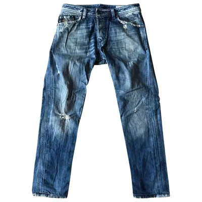 Pre-owned Diesel Straight Jeans In Blue