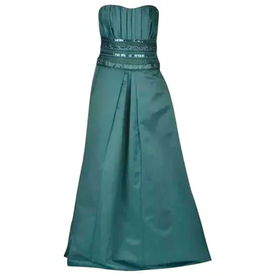 Pre-owned Zuhair Murad Silk Maxi Dress In Green