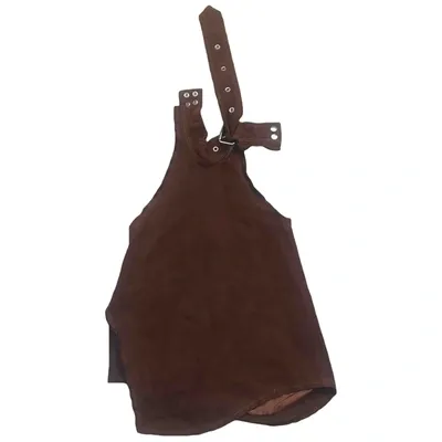 Pre-owned Marques' Almeida Top In Brown