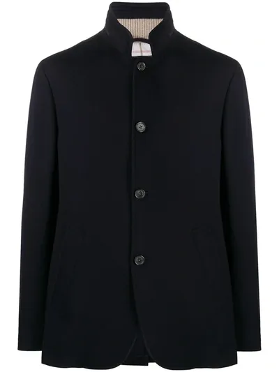 Loro Piana Single-breasted Cashmere Blazer In Blue