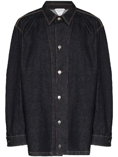 Bottega Veneta Oversized Denim Jacket In Blue