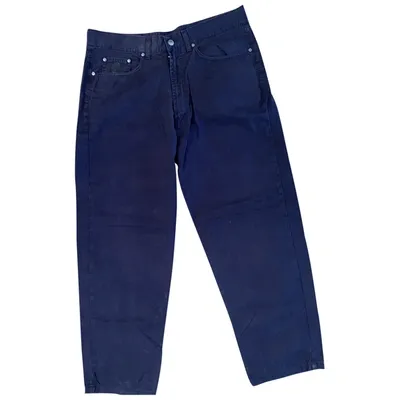 Pre-owned Trussardi Trousers In Blue