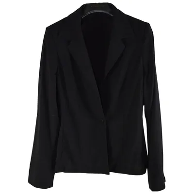 Pre-owned Max Mara Atelier Wool Blazer In Black