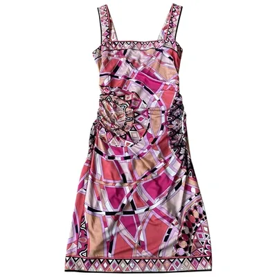 Pre-owned Emilio Pucci Mini Dress In Pink