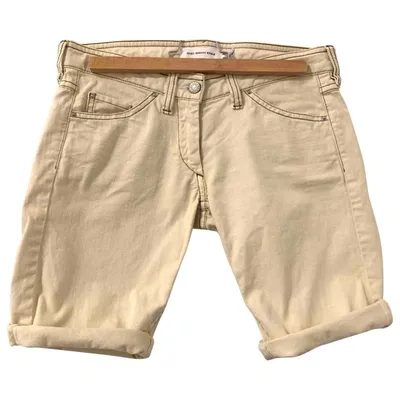 Pre-owned Isabel Marant Étoile Ecru Cotton Shorts