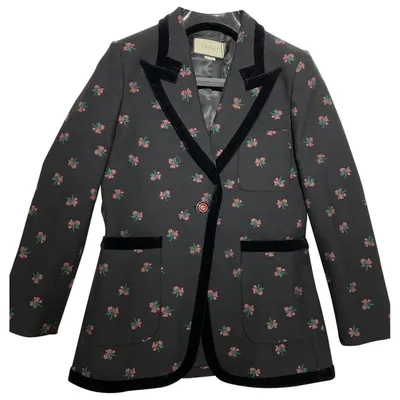 Pre-owned Gucci Blazer In Black