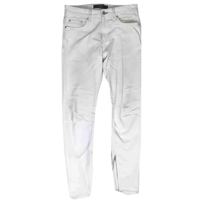 Pre-owned Represent Slim Jean In White