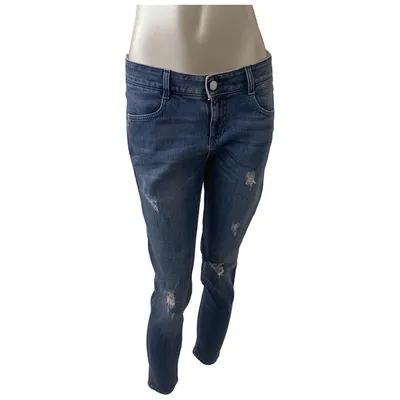 Pre-owned Stella Mccartney Straight Jeans In Blue