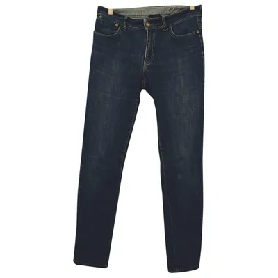 Pre-owned Max Mara Straight Jeans In Blue