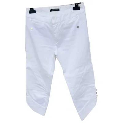 Pre-owned Roberto Cavalli Short Pants In White