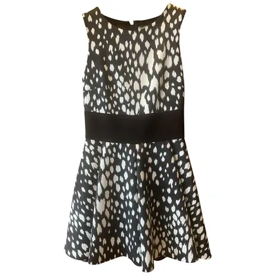 Pre-owned Fausto Puglisi Silk Mini Dress In Black