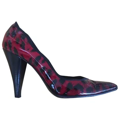 Pre-owned Casadei Patent Leather Heels In Red