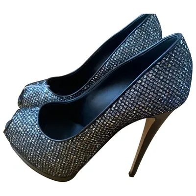 Pre-owned Giuseppe Zanotti Leather Heels In Silver