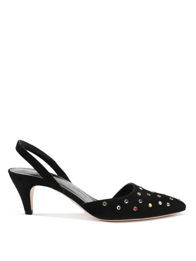 Philosophy Di Lorenzo Serafini Crystal-embellished Slingback Pumps In Black