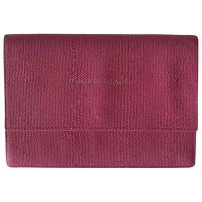 Pre-owned Smythson Leather Purse In Pink