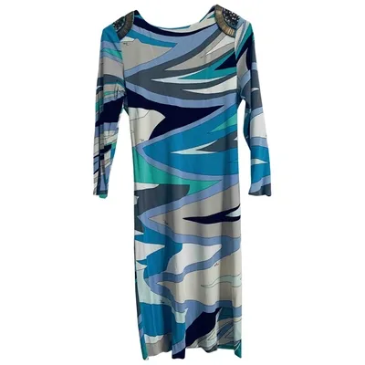 Pre-owned Emilio Pucci Mini Dress In Multicolour