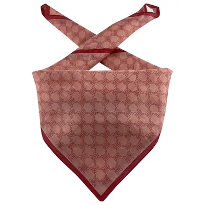 Pre-owned Celine Neckerchief In Red