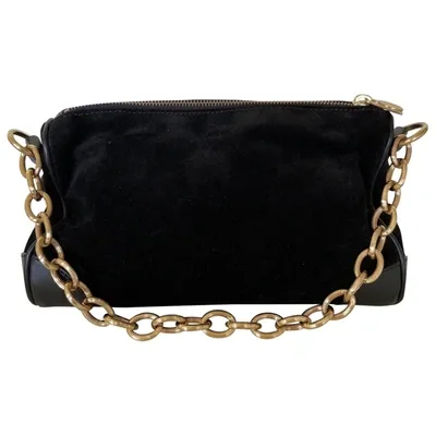 Pre-owned Trussardi Handbag In Black