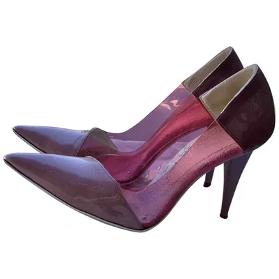 Pre-owned Stella Mccartney Cloth Heels In Pink