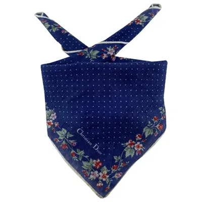 Pre-owned Dior Neckerchief In Blue