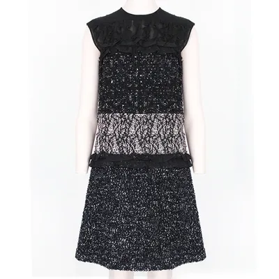 Pre-owned Giambattista Valli Silk Mid-length Dress In Black