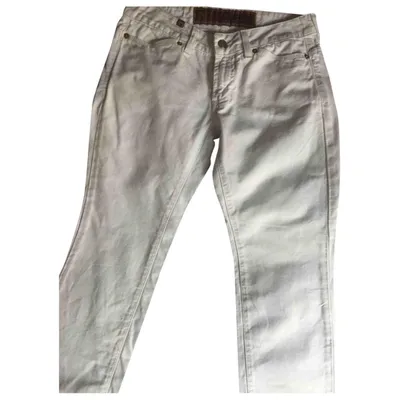 Pre-owned Notify Straight Pants In White