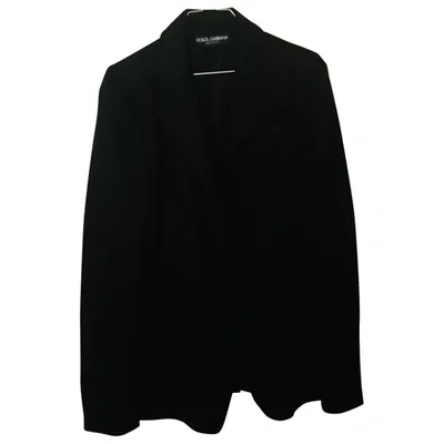 Pre-owned Dolce & Gabbana Wool Vest In Black